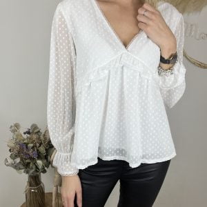 Blouse Adèle blanc