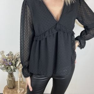 Blouse Adèle noire