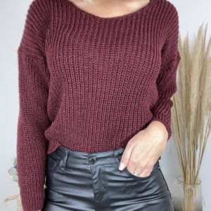 Pull lili bordeaux