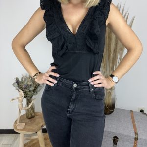Top Valérie noir